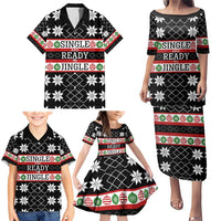 Single Ready To Jingle Christmas Family Matching Puletasi and Hawaiian Shirt Xmas Holiday Patterns - Wonder Print Shop