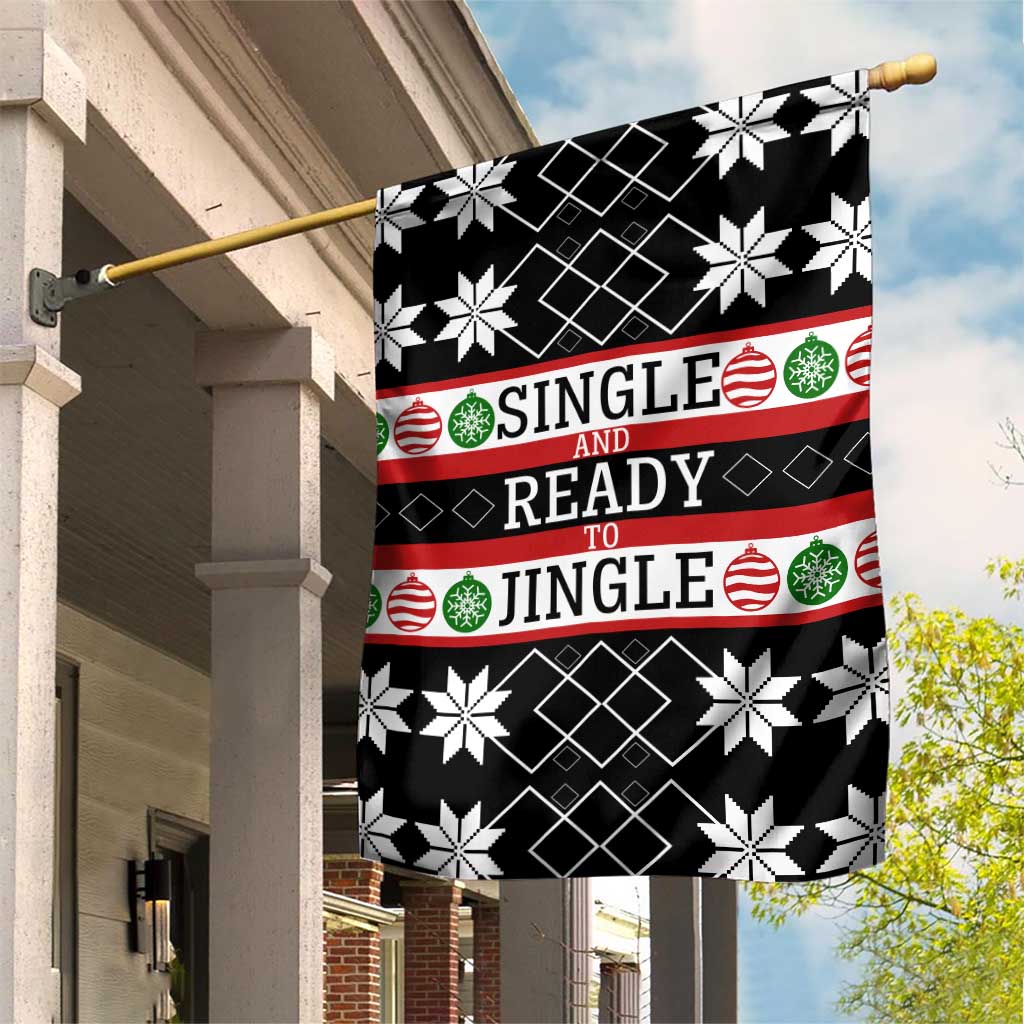 Single Ready To Jingle Christmas Garden Flag Xmas Holiday Patterns - Wonder Print Shop
