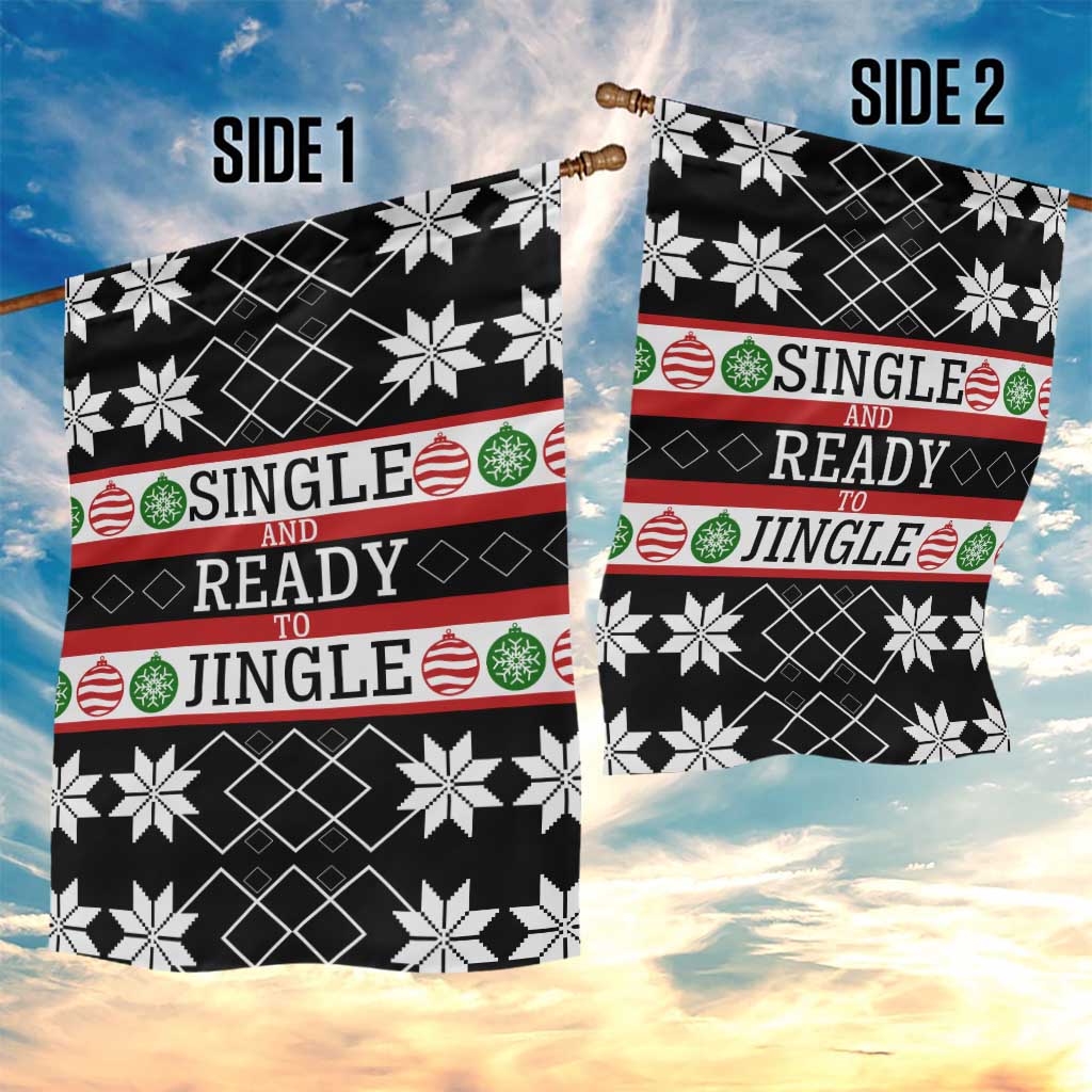 Single Ready To Jingle Christmas Garden Flag Xmas Holiday Patterns - Wonder Print Shop
