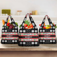 Single Ready To Jingle Christmas Grocery Bag Xmas Holiday Patterns - Wonder Print Shop