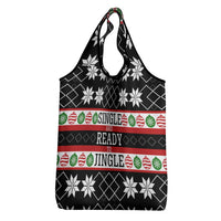 Single Ready To Jingle Christmas Grocery Bag Xmas Holiday Patterns - Wonder Print Shop