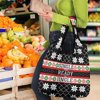 Single Ready To Jingle Christmas Grocery Bag Xmas Holiday Patterns - Wonder Print Shop