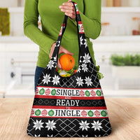 Single Ready To Jingle Christmas Grocery Bag Xmas Holiday Patterns - Wonder Print Shop