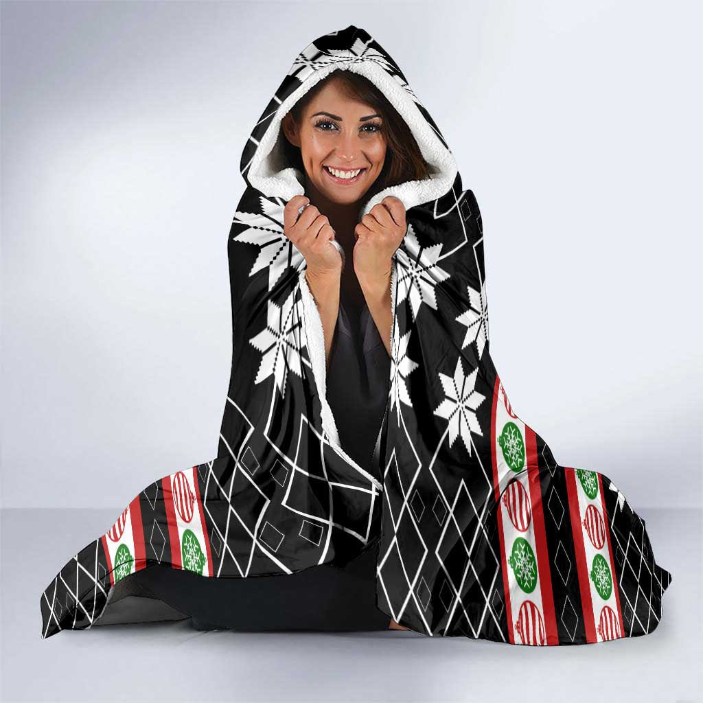 Single Ready To Jingle Christmas Hooded Blanket Xmas Holiday Patterns - Wonder Print Shop