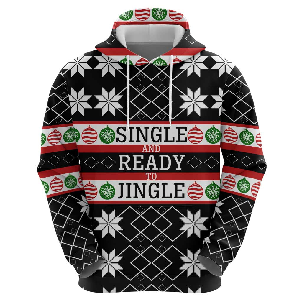 Single Ready To Jingle Christmas Hoodie Xmas Holiday Patterns - Wonder Print Shop