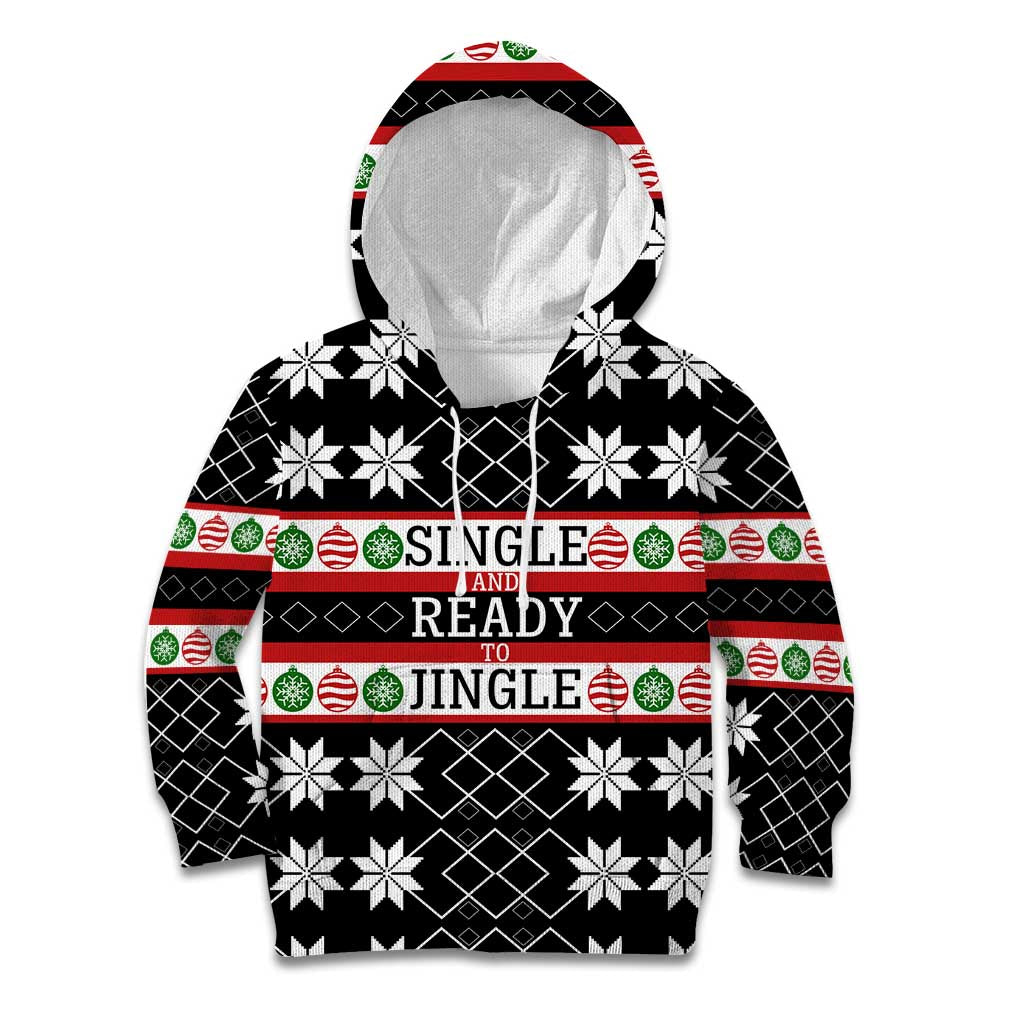 Single Ready To Jingle Christmas Kid Hoodie Xmas Holiday Patterns - Wonder Print Shop