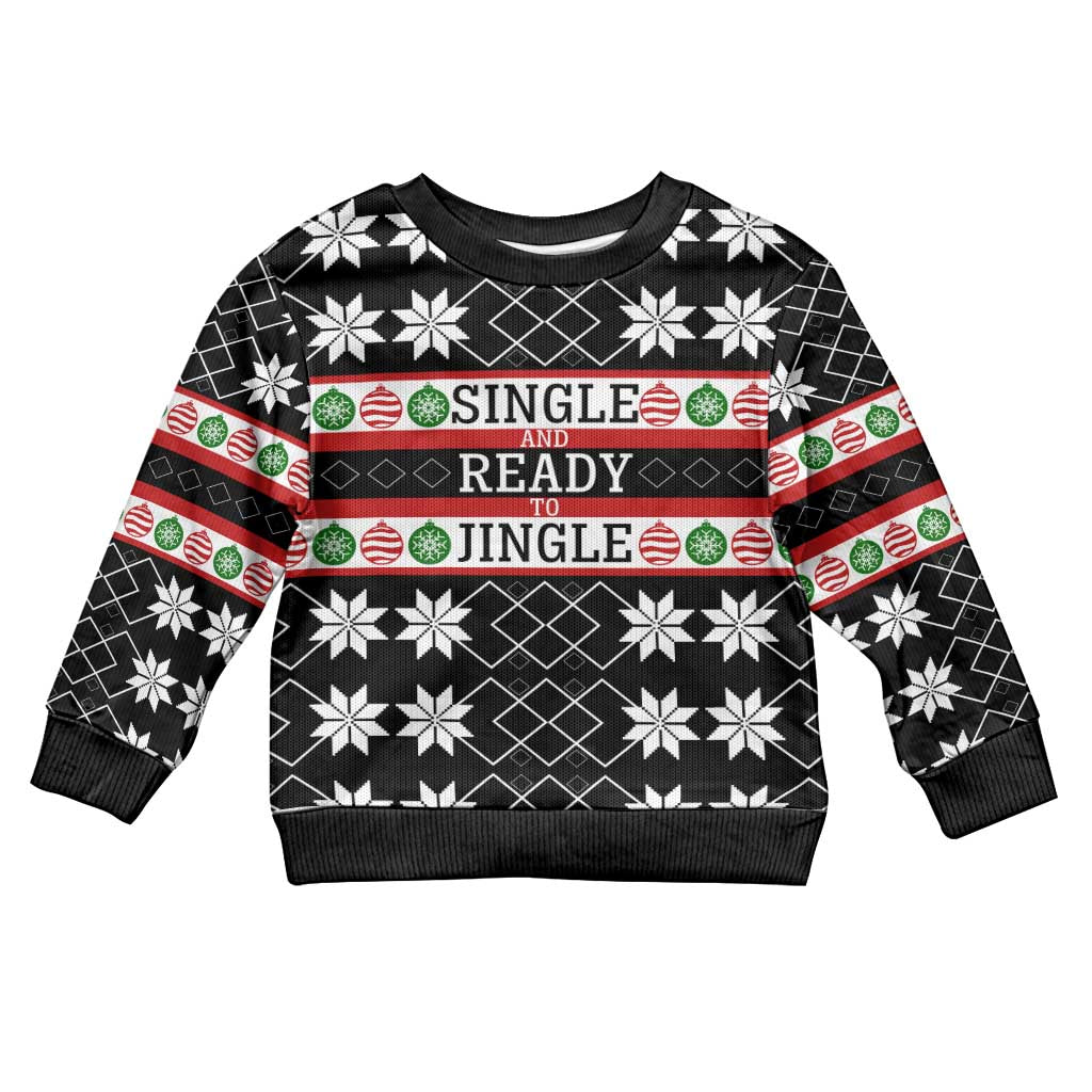 Single Ready To Jingle Christmas Kid Ugly Christmas Sweater Xmas Holiday Patterns - Wonder Print Shop