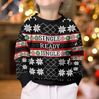 Single Ready To Jingle Christmas Kid Ugly Christmas Sweater Xmas Holiday Patterns - Wonder Print Shop