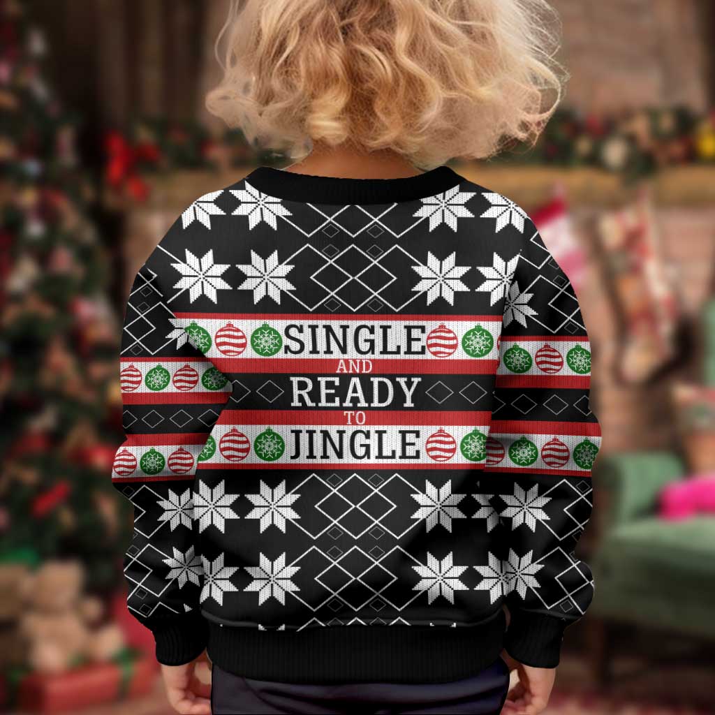 Single Ready To Jingle Christmas Kid Ugly Christmas Sweater Xmas Holiday Patterns - Wonder Print Shop