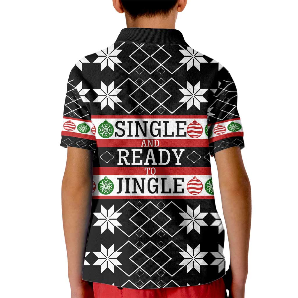 Single Ready To Jingle Christmas Kid Polo Shirt Xmas Holiday Patterns - Wonder Print Shop
