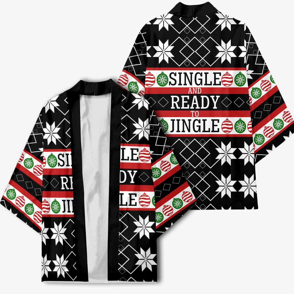 Single Ready To Jingle Christmas Kimono Xmas Holiday Patterns - Wonder Print Shop