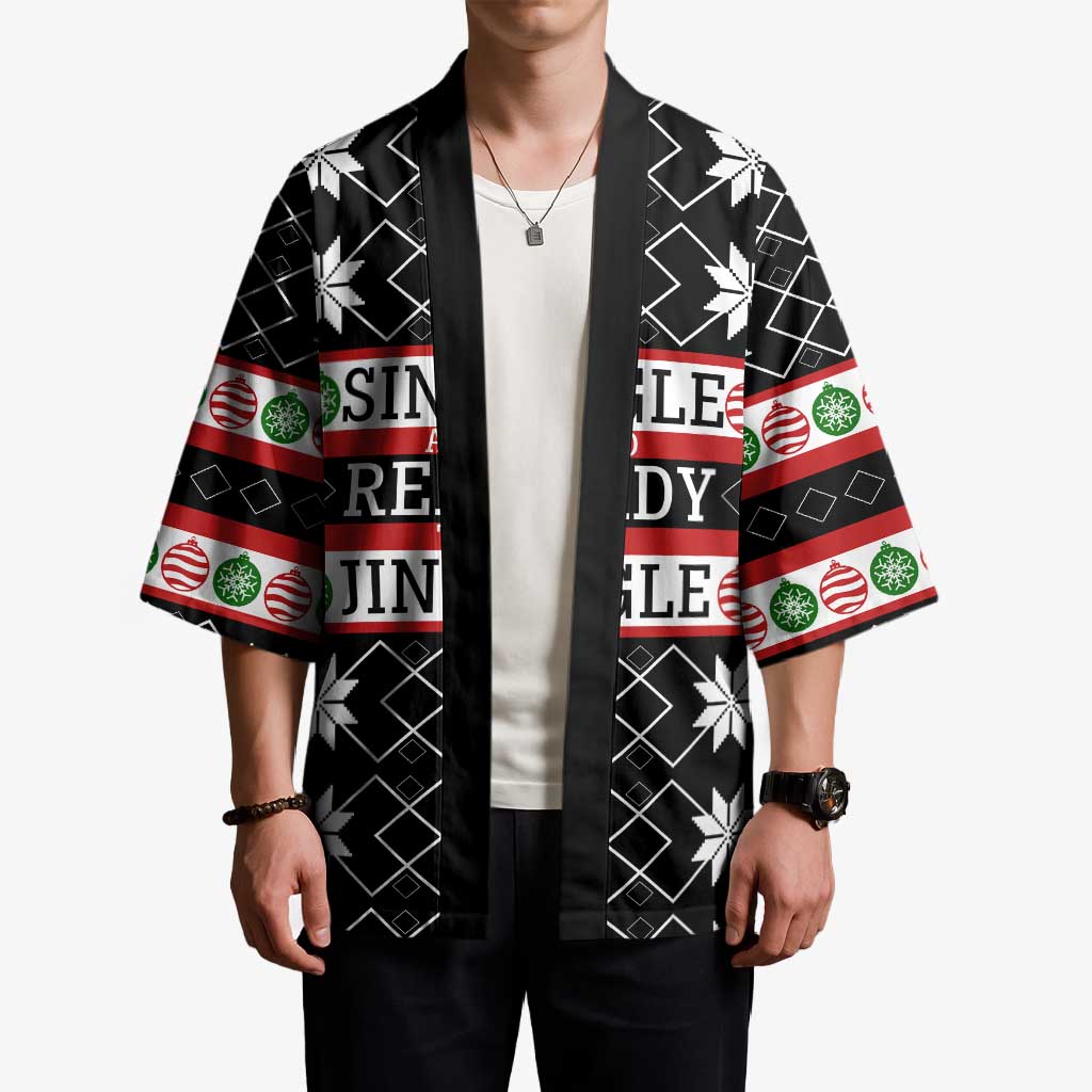 Single Ready To Jingle Christmas Kimono Xmas Holiday Patterns - Wonder Print Shop