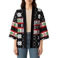 Single Ready To Jingle Christmas Kimono Xmas Holiday Patterns - Wonder Print Shop