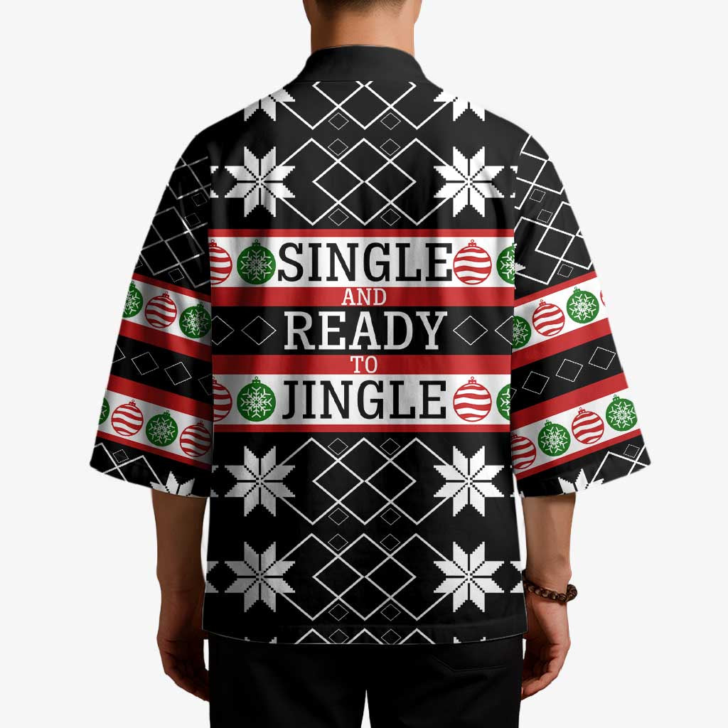 Single Ready To Jingle Christmas Kimono Xmas Holiday Patterns - Wonder Print Shop