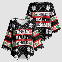 Single Ready To Jingle Christmas Kimono Sleeve Blouse Xmas Holiday Patterns - Wonder Print Shop