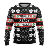 Single Ready To Jingle Christmas Ugly Christmas Sweater Xmas Holiday Patterns - Wonder Print Shop
