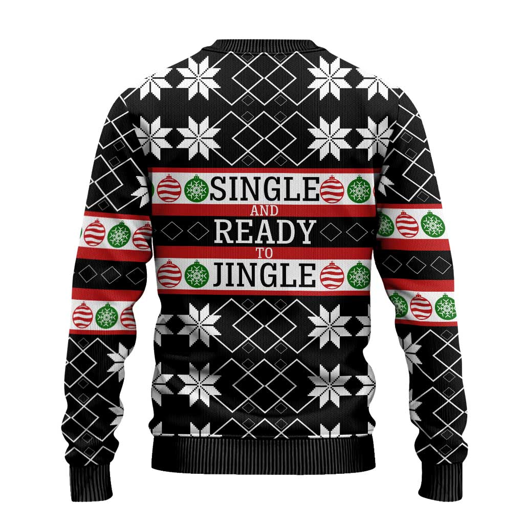 Single Ready To Jingle Christmas Ugly Christmas Sweater Xmas Holiday Patterns - Wonder Print Shop