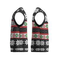 Single Ready To Jingle Christmas Knitted V-Neck Vest Xmas Holiday Patterns - Wonder Print Shop