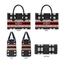 Single Ready To Jingle Christmas Leather Bag Xmas Holiday Patterns - Wonder Print Shop