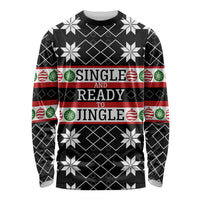 Single Ready To Jingle Christmas Long Sleeve Shirt Xmas Holiday Patterns - Wonder Print Shop