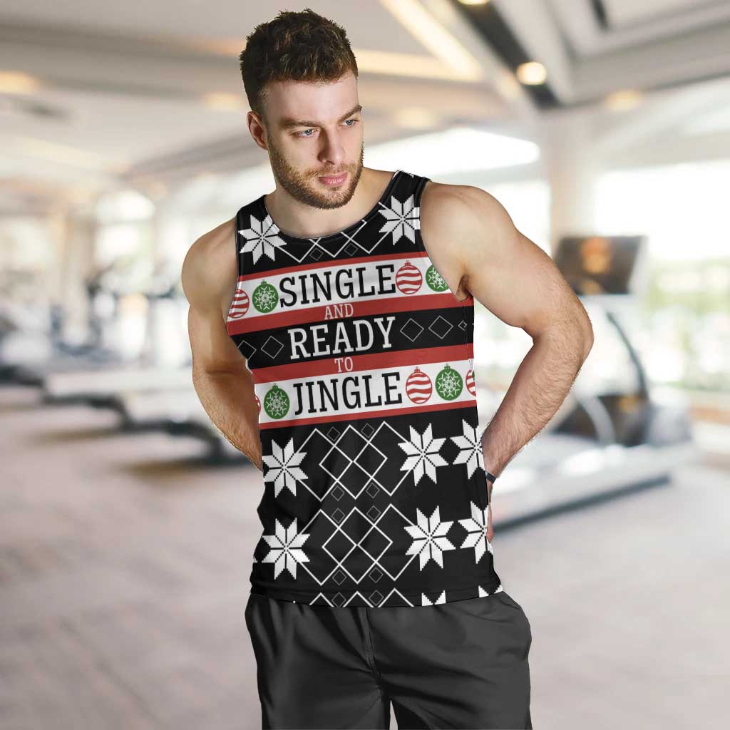 Single Ready To Jingle Christmas Men Tank Top Xmas Holiday Patterns - Wonder Print Shop
