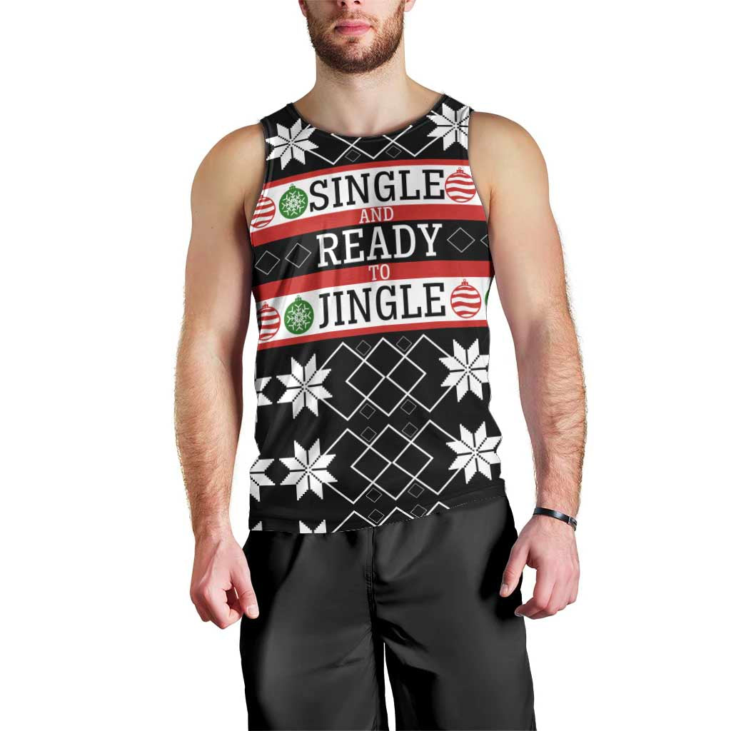 Single Ready To Jingle Christmas Men Tank Top Xmas Holiday Patterns - Wonder Print Shop