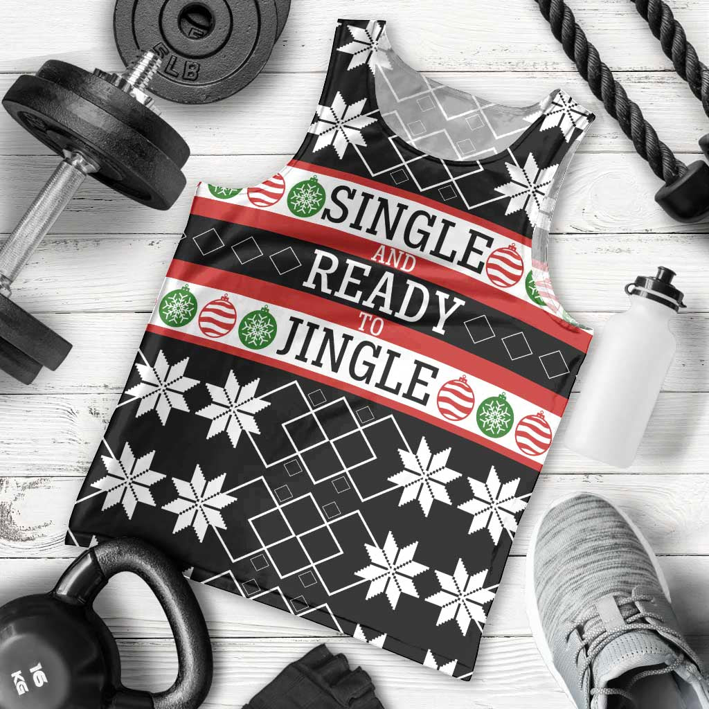 Single Ready To Jingle Christmas Men Tank Top Xmas Holiday Patterns - Wonder Print Shop
