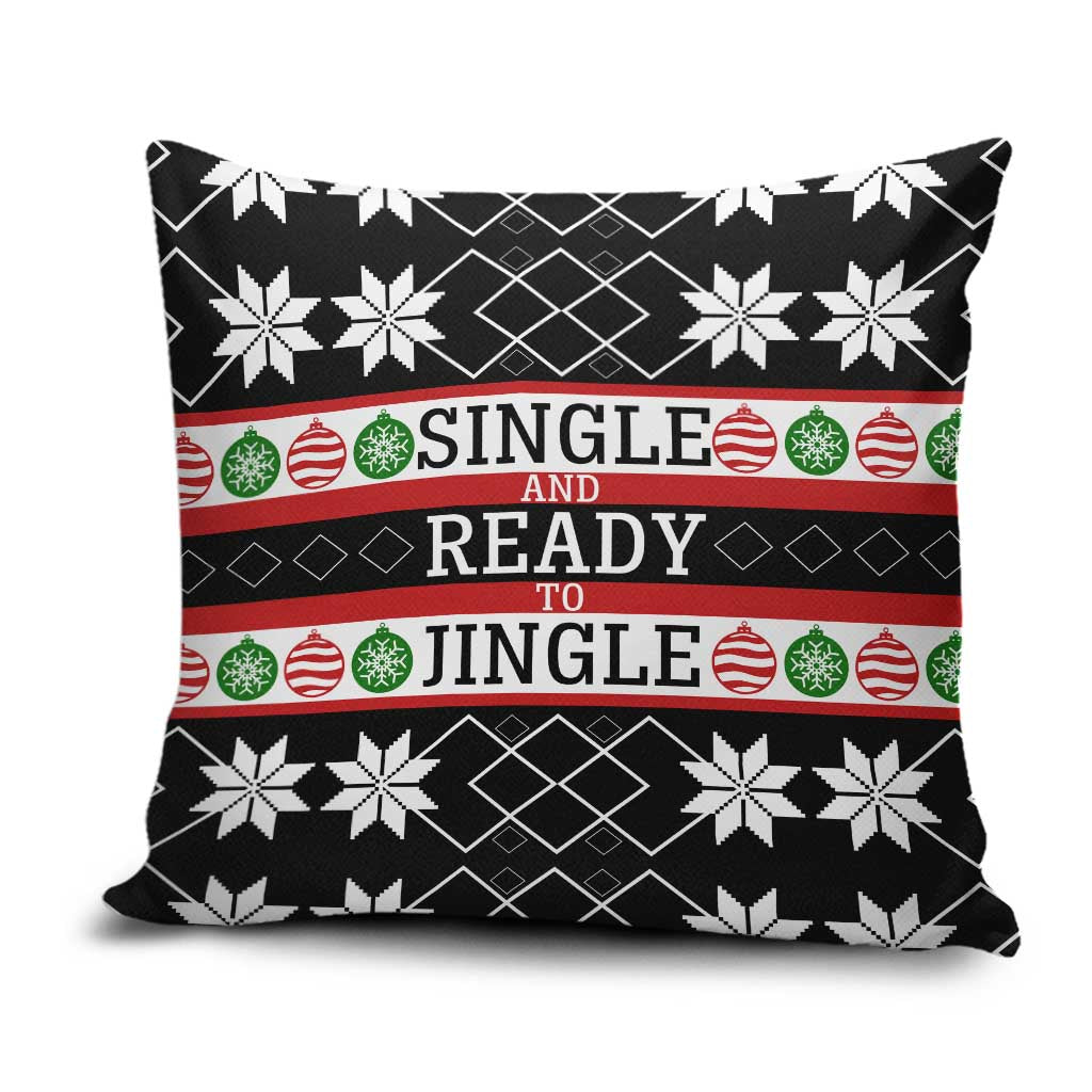 Single Ready To Jingle Christmas Pillow Cover Xmas Holiday Patterns - Wonder Print Shop