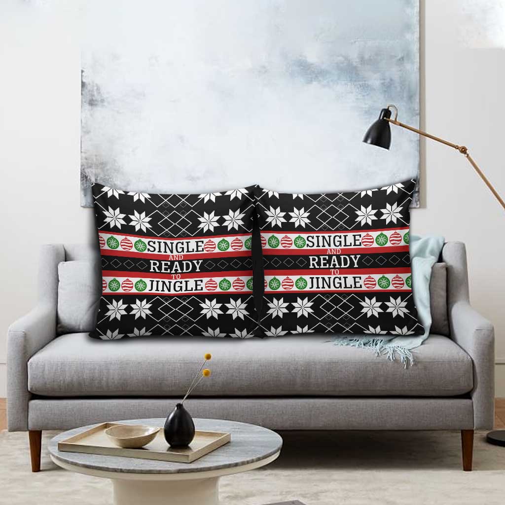 Single Ready To Jingle Christmas Pillow Cover Xmas Holiday Patterns - Wonder Print Shop