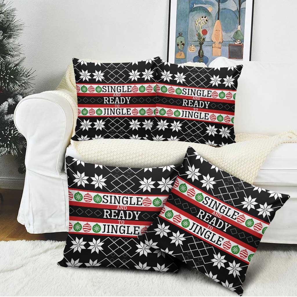 Single Ready To Jingle Christmas Pillow Cover Xmas Holiday Patterns - Wonder Print Shop