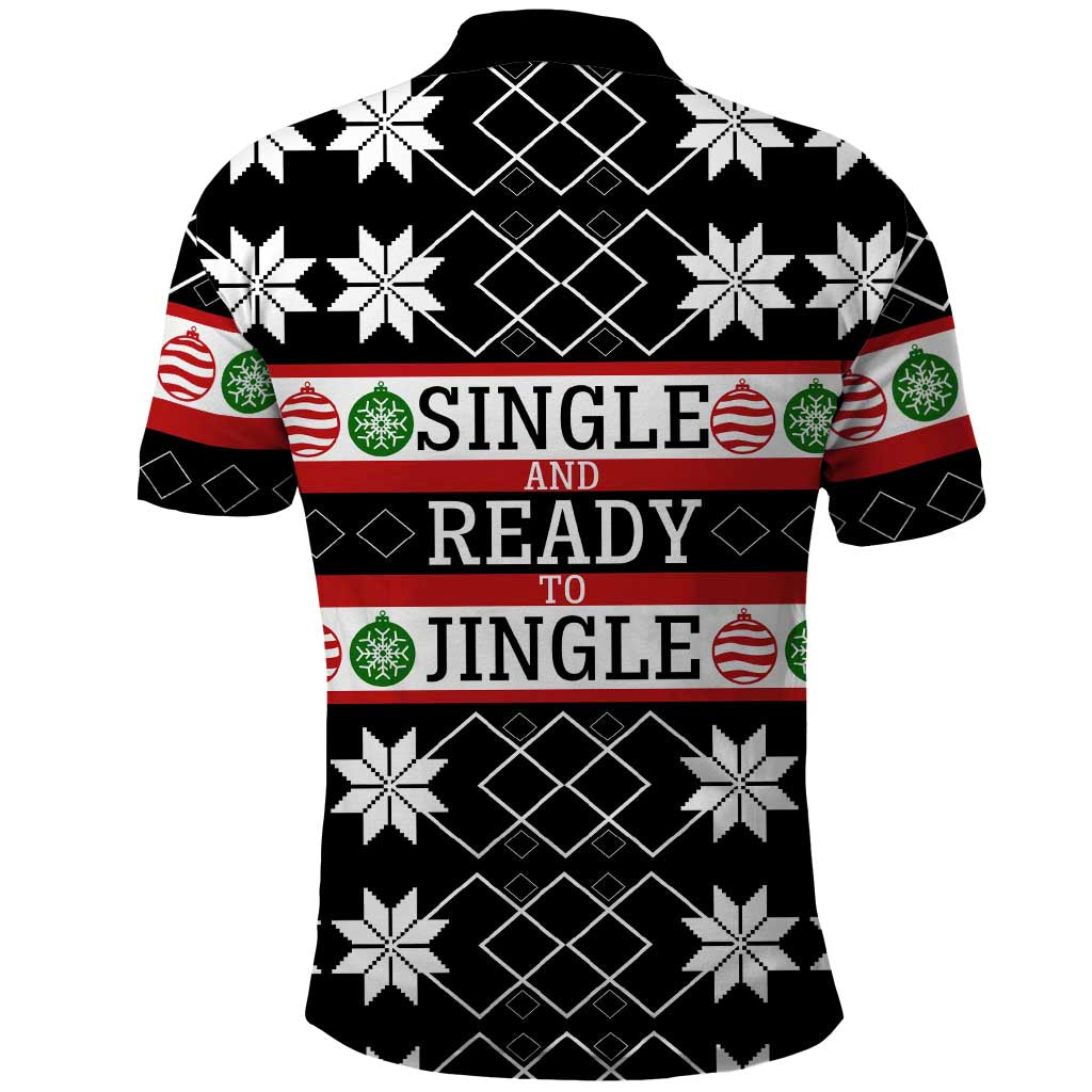 Single Ready To Jingle Christmas Polo Shirt Xmas Holiday Patterns - Wonder Print Shop