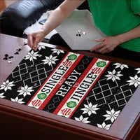 Single Ready To Jingle Christmas Puzzle Xmas Holiday Patterns - Wonder Print Shop