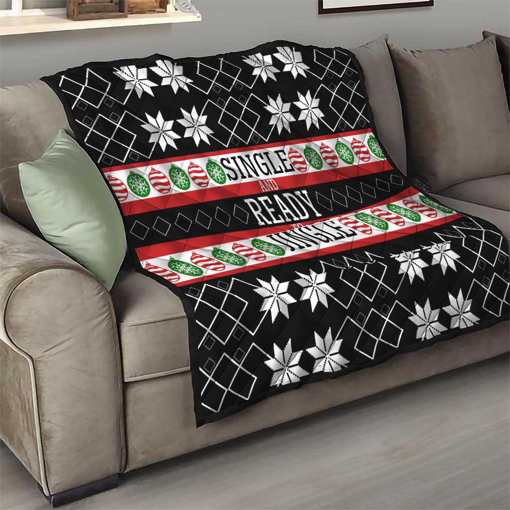 Single Ready To Jingle Christmas Quilt Xmas Holiday Patterns - Wonder Print Shop