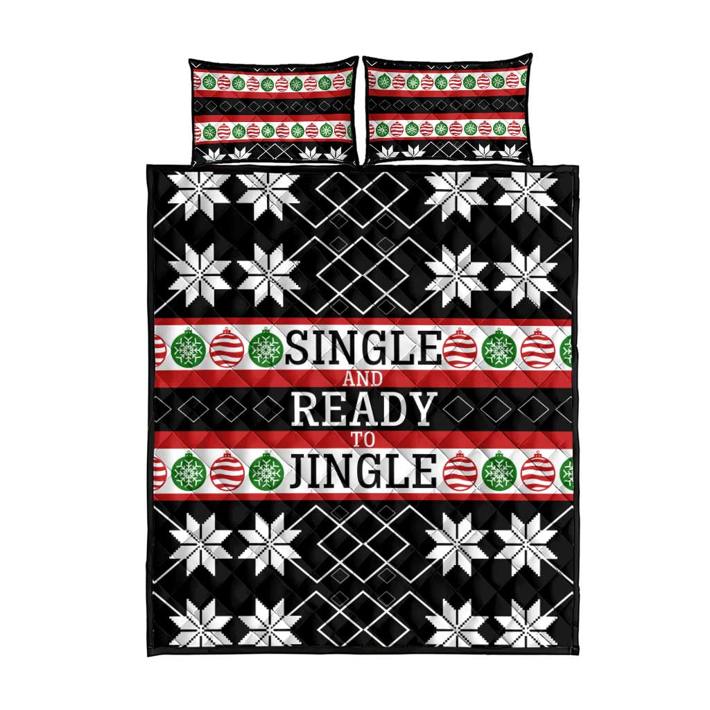 Single Ready To Jingle Christmas Quilt Bed Set Xmas Holiday Patterns - Wonder Print Shop