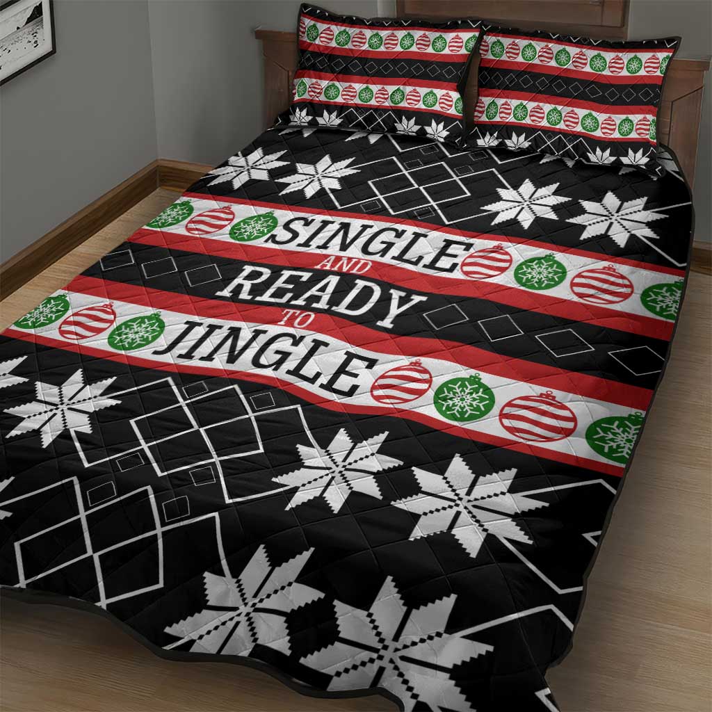 Single Ready To Jingle Christmas Quilt Bed Set Xmas Holiday Patterns - Wonder Print Shop