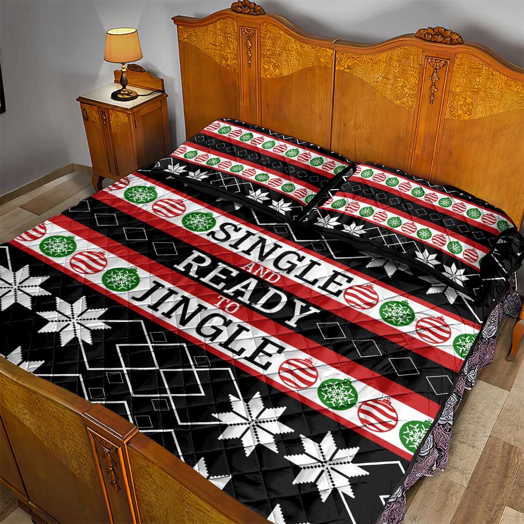 Single Ready To Jingle Christmas Quilt Bed Set Xmas Holiday Patterns - Wonder Print Shop