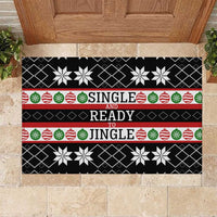 Single Ready To Jingle Christmas Rubber Doormat Xmas Holiday Patterns - Wonder Print Shop