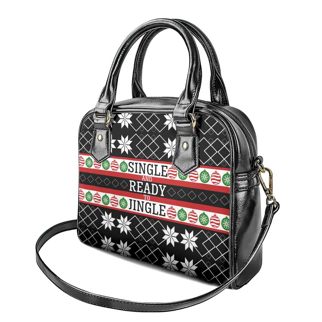 Single Ready To Jingle Christmas Shoulder Handbag Xmas Holiday Patterns - Wonder Print Shop