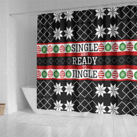 Single Ready To Jingle Christmas Shower Curtain Xmas Holiday Patterns - Wonder Print Shop