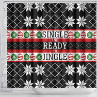 Single Ready To Jingle Christmas Shower Curtain Xmas Holiday Patterns - Wonder Print Shop