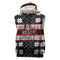Single Ready To Jingle Christmas Sleeveless Hoodie Xmas Holiday Patterns - Wonder Print Shop