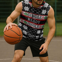 Single Ready To Jingle Christmas Sleeveless Hoodie Xmas Holiday Patterns - Wonder Print Shop