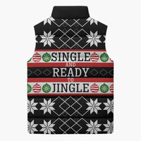 Single Ready To Jingle Christmas Sleeveless Puffer Jacket Xmas Holiday Patterns - Wonder Print Shop