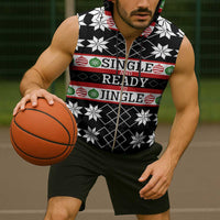 Single Ready To Jingle Christmas Sleeveless Zip Hoodie Xmas Holiday Patterns - Wonder Print Shop