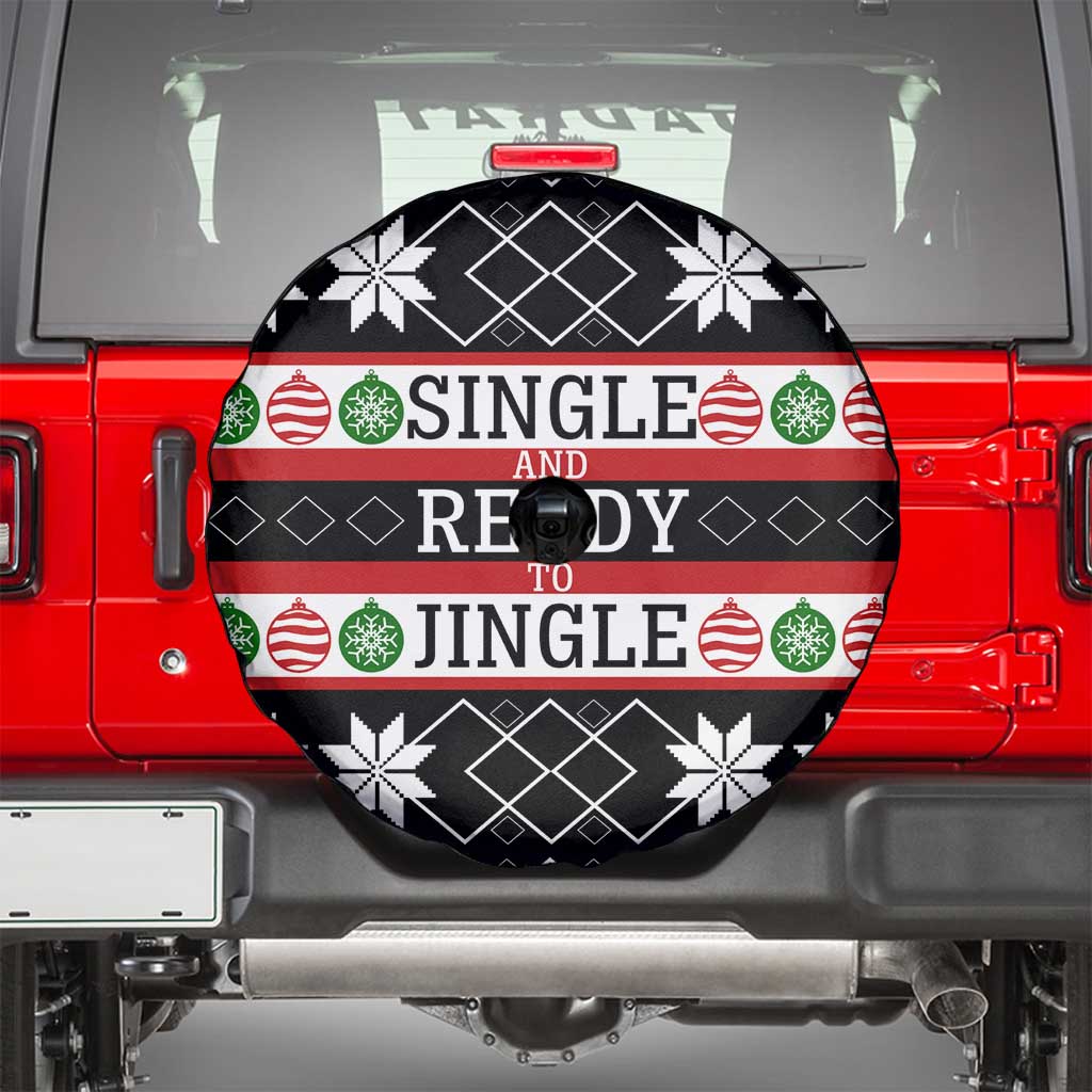 Single Ready To Jingle Christmas Spare Tire Cover Xmas Holiday Patterns - Wonder Print Shop