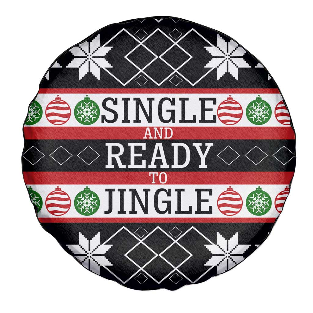 Single Ready To Jingle Christmas Spare Tire Cover Xmas Holiday Patterns - Wonder Print Shop