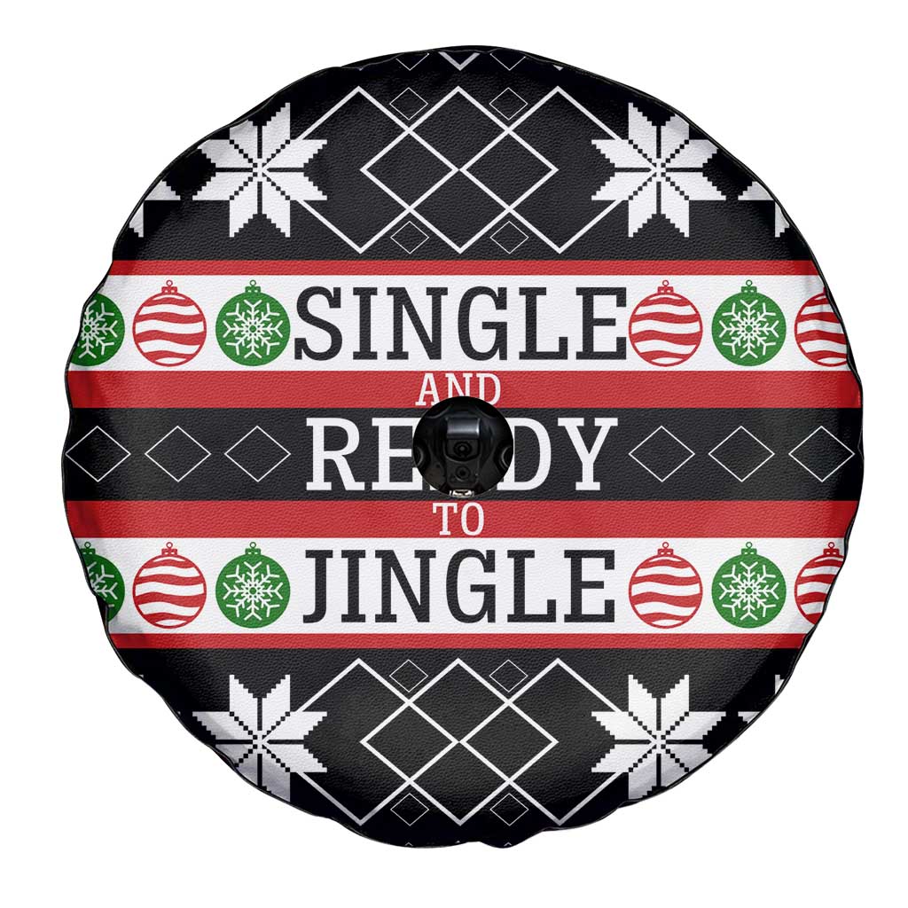Single Ready To Jingle Christmas Spare Tire Cover Xmas Holiday Patterns - Wonder Print Shop