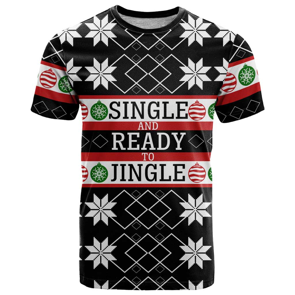Single Ready To Jingle Christmas T Shirt Xmas Holiday Patterns - Wonder Print Shop