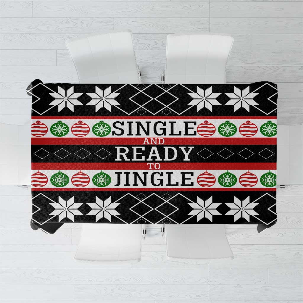 Single Ready To Jingle Christmas Tablecloth Xmas Holiday Patterns - Wonder Print Shop