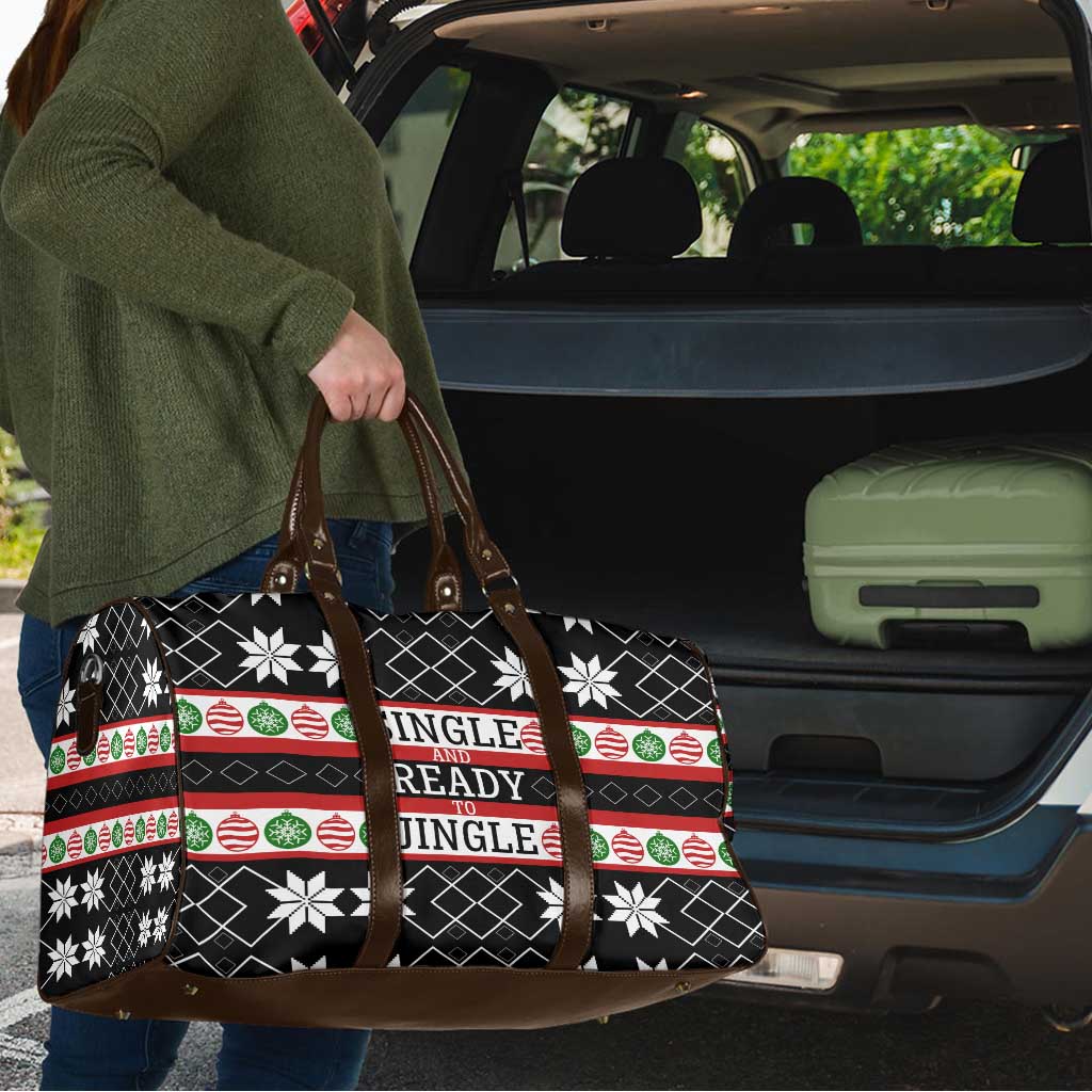 Single Ready To Jingle Christmas Travel Bag Xmas Holiday Patterns - Wonder Print Shop